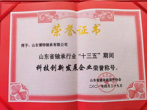 喜訊頻傳 博特軸承榮獲多項殊榮，彰顯企業(yè)卓越實(shí)力